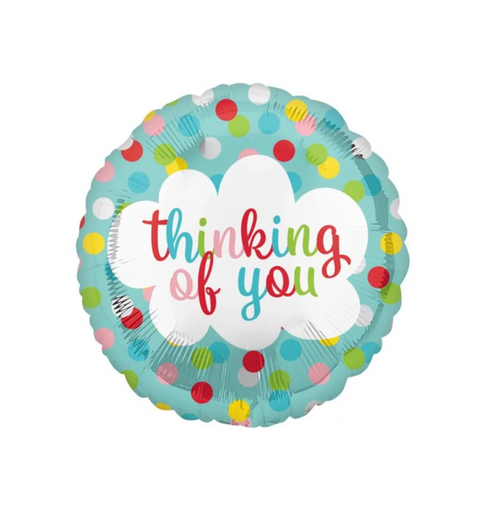 Rainbow “Thinking of You” Balloon 18”