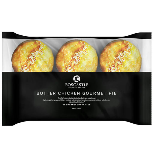 Boscastle Butter Chicken Pie 12pk