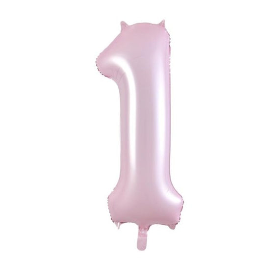Matte Pastel Pink Jumbo Number Foils