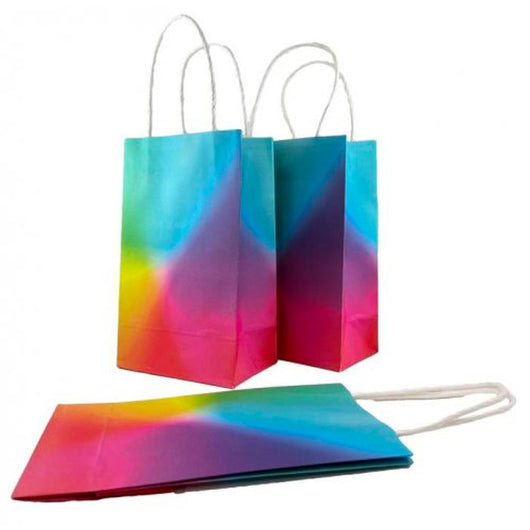 Rainbow Paper Party Bag 5pk | The French Kitchen Castle Hill
