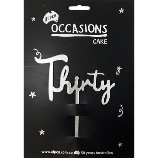 Cake Topper Acrylic | Thirty