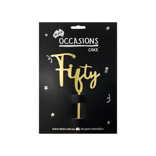Acrylic Cake Topper | Fifty