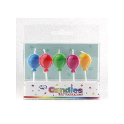 Coloured Balloon Cadles 5pk | The French Kitchen Castle Hill