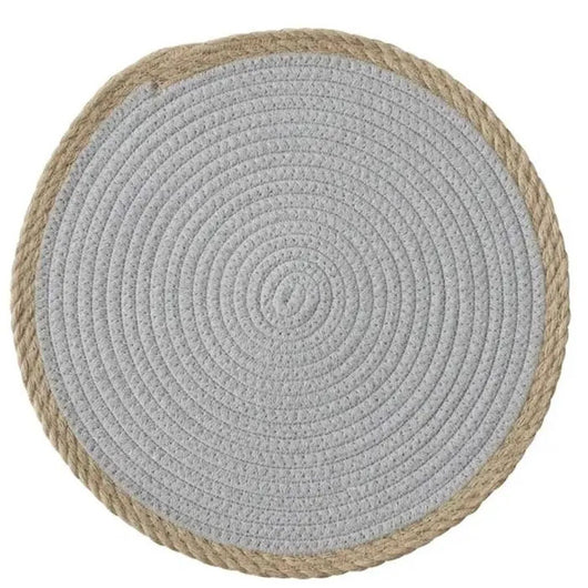 Assemble Cotton/Jute Grey Placemat