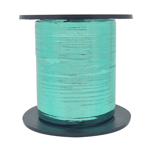 Curling Ribbon – Metallic Caribbean Teal (228m / 250yds)