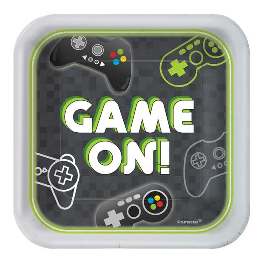Game on Lunch Plates 8pk