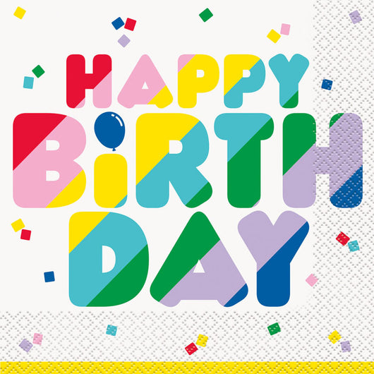 Happy Birthday Napkins | The French Kitchen Castle Hill