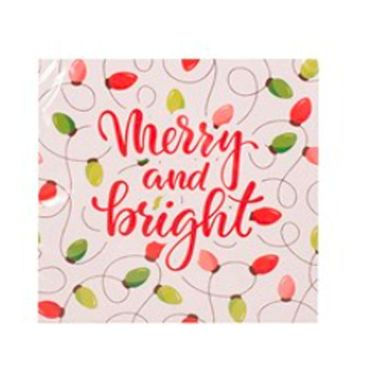 Merry & Bright 25pk Napkin | The French Kitchen Castle Hill