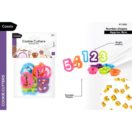 Cookie Cutter Numbers 0-9 | The French Kitchen Castle Hill