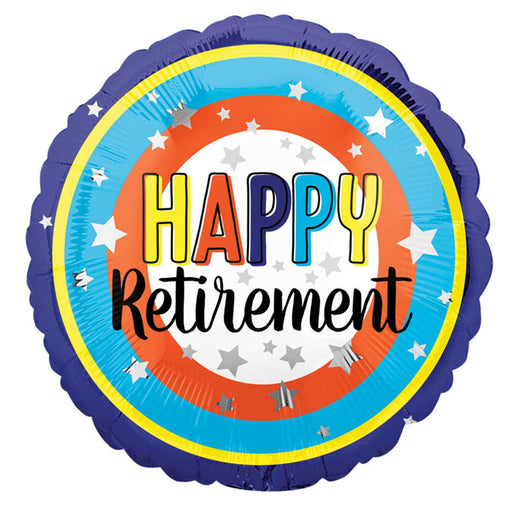 Happy Retirement Foil Balloon – 45cm Round