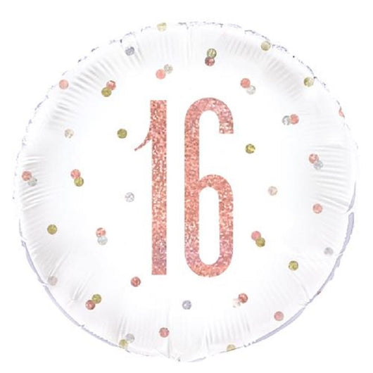 16th Happy Birthday | Rose Gold 18