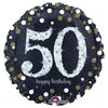 Holographic Silver 18" Foil | Happy Birthday & Milestone Numbers