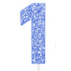 Blue Glitter Numbers | Paper Cake Toppers | 0-9