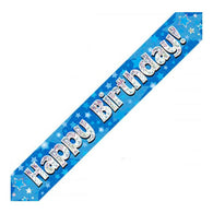 Holographic Party Banners | Blue