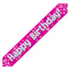 Holographic Party Banners | Pink