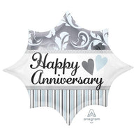 Happy Anniversary | Star Foil Balloon