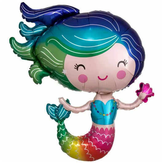 Mermaid Supershape Foil Balloon