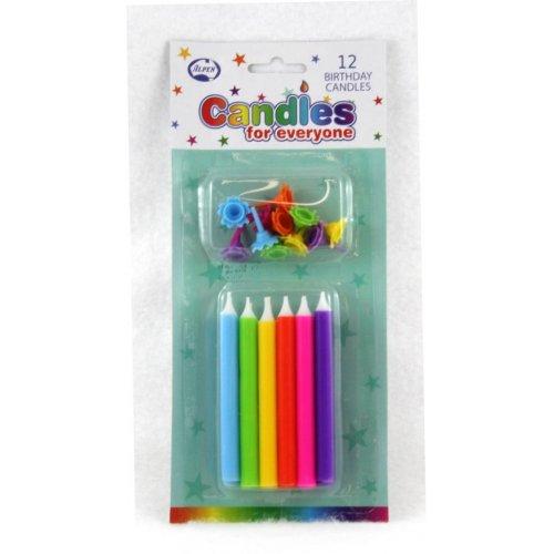 Mixed Solid Coloured Candles
