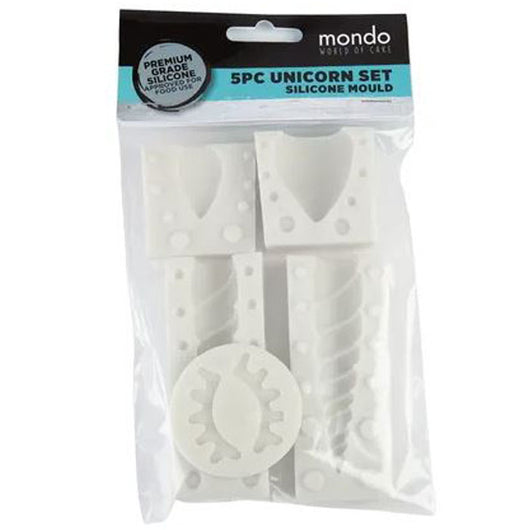 Unicorn Silicone Mould 5 pc Set