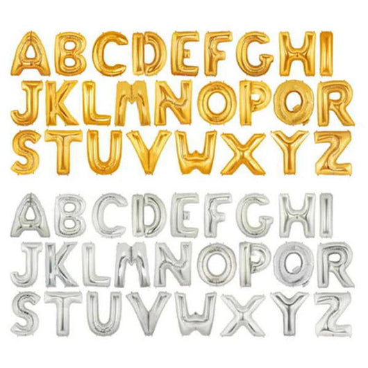 Silver Jumbo Letter Foils | The French Kitchen Castle Hill