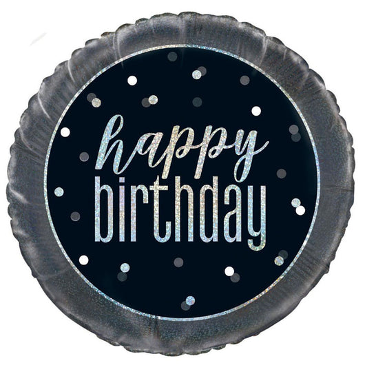 Black & Silver Happy Birthday | 18