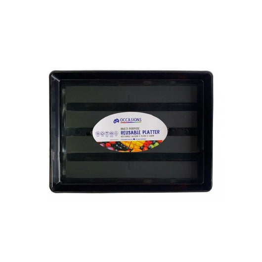 Black Plastic Platter | The French Kitchen Castle Hill | 96342593