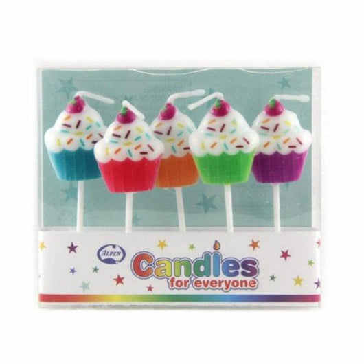 Cupcake Novelty Shape Candles | 5 Pack