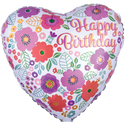 Floral Heart Happy Birthday | 18