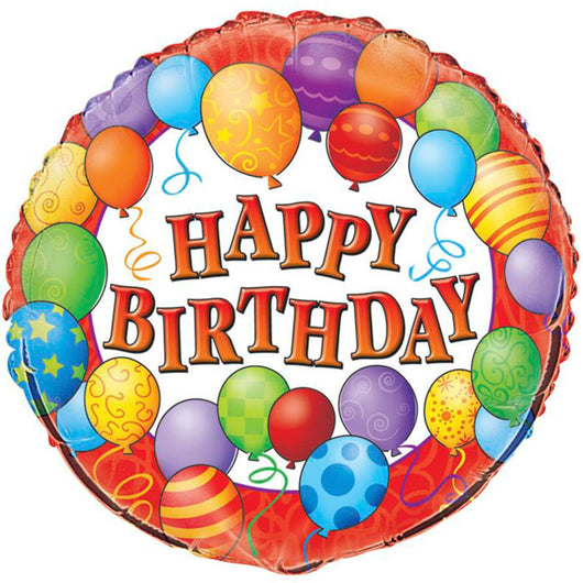 Happy Birthday Rainbow Balloons | Foil Balloon