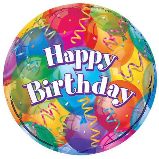 Happy Birthday Rainbow Streamer | Foil Balloon