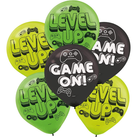 Gaming themed latex balloons | The French Kitchen Castle Hill