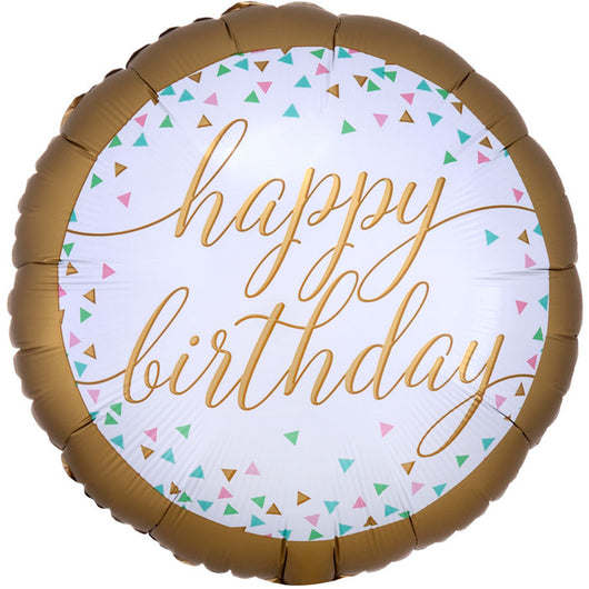 Gold Happy Birthday | 18