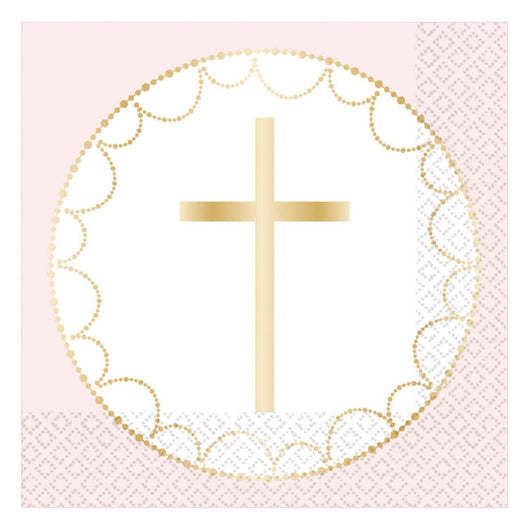 Pink Cross Napkins | The French Kitchen Castle Hill