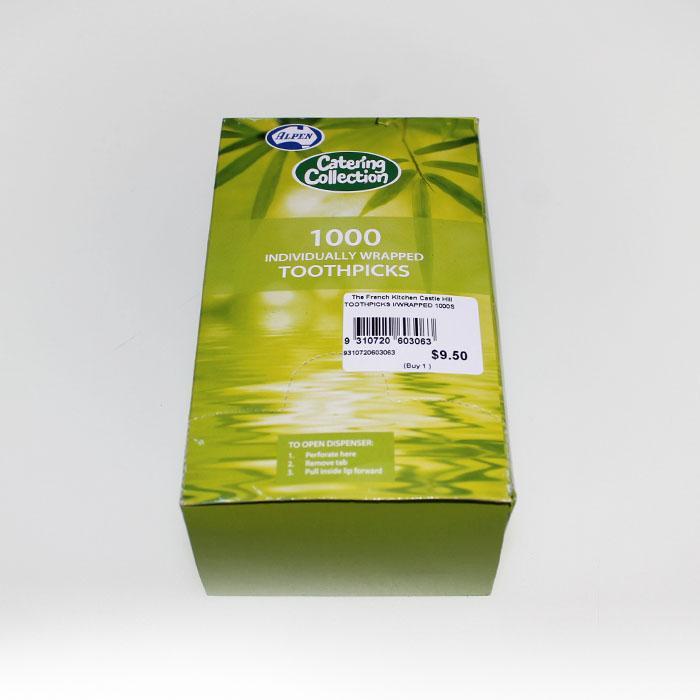 Individually Wrapped Toothpicks The French Kitchen Castle Hill