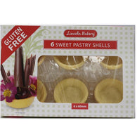 Gluten Free Pastry Shells Sweet 6 Pack (60mm)