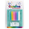 Multi-Coloured Patterned Candles | 24 Pack