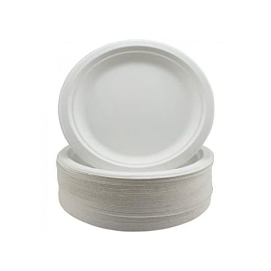 Sugarcane White Plate 180mm 50pk | The French Kitchen Castle Hill