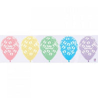 Helium Inflated 30cm Latex Balloons | Baby Shower | Pastels