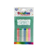 Multi-Coloured Patterned Candles | 24 Pack