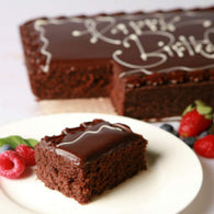 Happy Birthday Chocolate Cake Full Slab