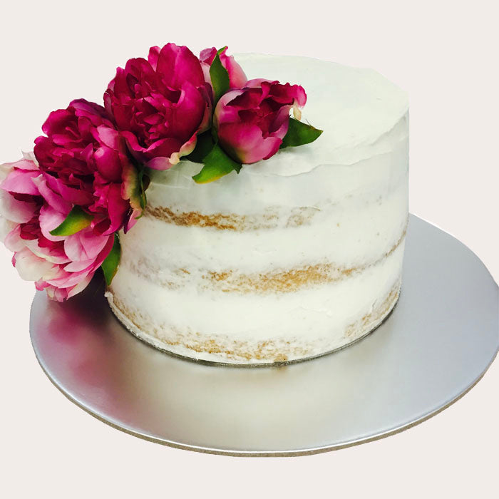 Three Tier Vanilla Naked Cake