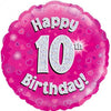 Pink Holographic Milestone Birthday Foil