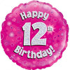 Pink Holographic Milestone Birthday Foil