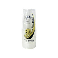 Clear Plastic Cups 20pk 16oz 450ml