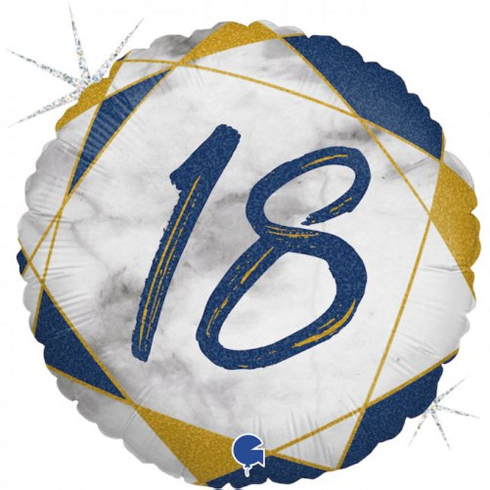 Blue Marble Milestone Birthday Foil | The French Kitchen Castle Hill