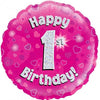 Pink Holographic Milestone Birthday Foil