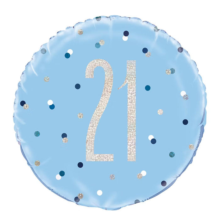 21  Silver Foil Balloon 45cm