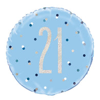 21  Silver Foil Balloon 45cm