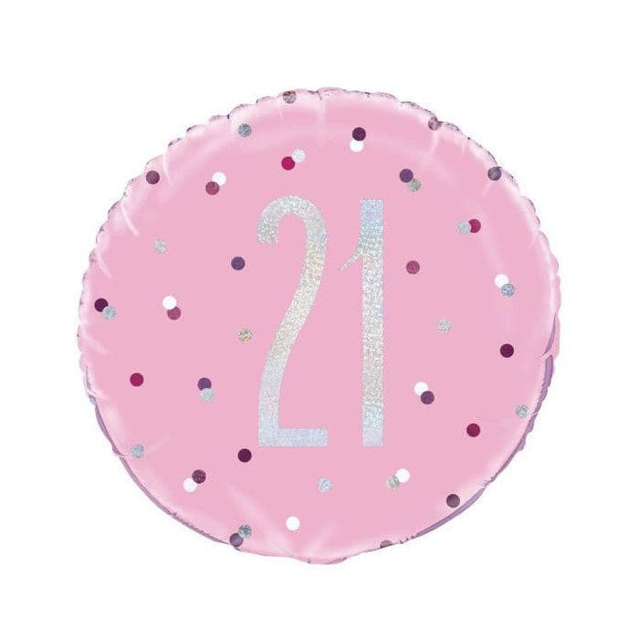 21  Silver Foil Balloon 45cm