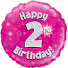 Pink Holographic Milestone Birthday Foil